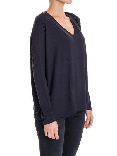 Shop Majestic - Oversized T-shirt In Blue