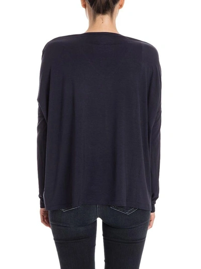 Shop Majestic - Oversized T-shirt In Blue