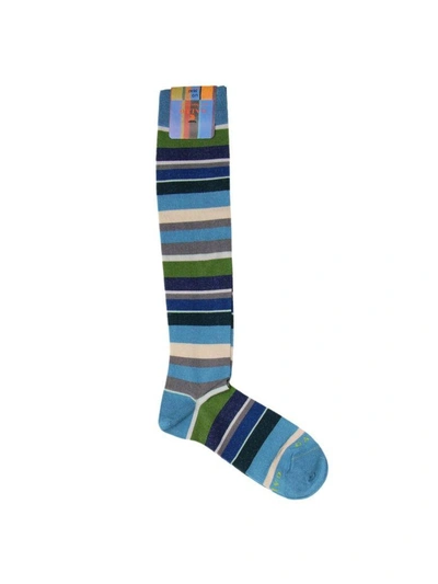 Shop Gallo Socks Socks Women  In Gnawed Blue