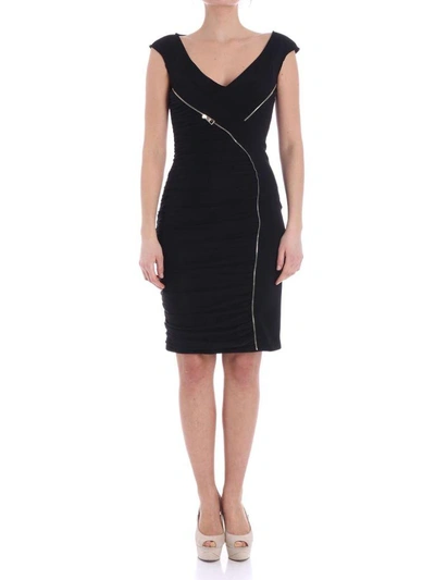 Shop Versace Dress In Black