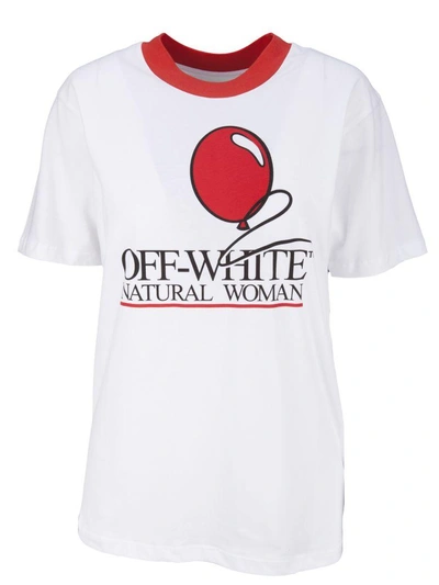 Shop Off-white T-shirt In Bianco Rosso