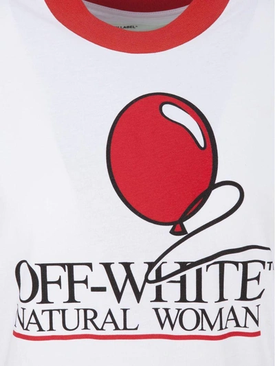 Shop Off-white T-shirt In Bianco Rosso