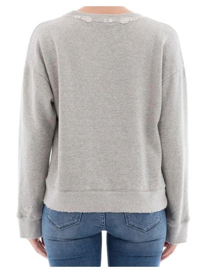 Shop Rta Grey Cotton Sweater