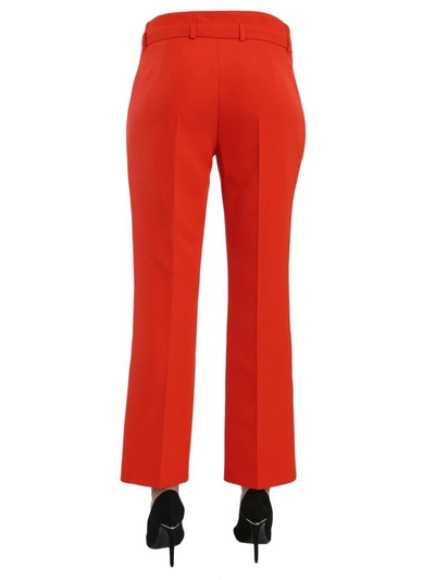 Shop Givenchy Fine Wool Trousers In Rosso