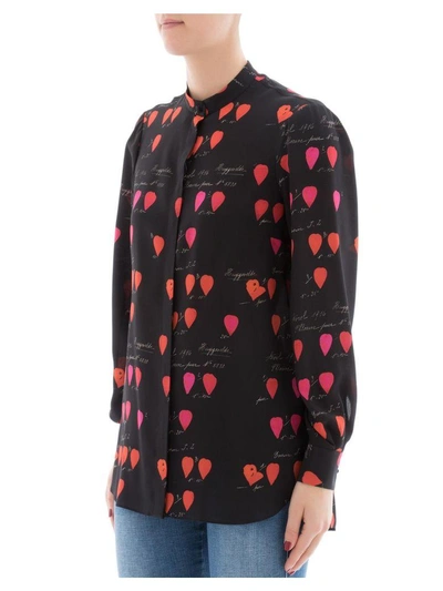 Shop Alexander Mcqueen Black Silk Shirt