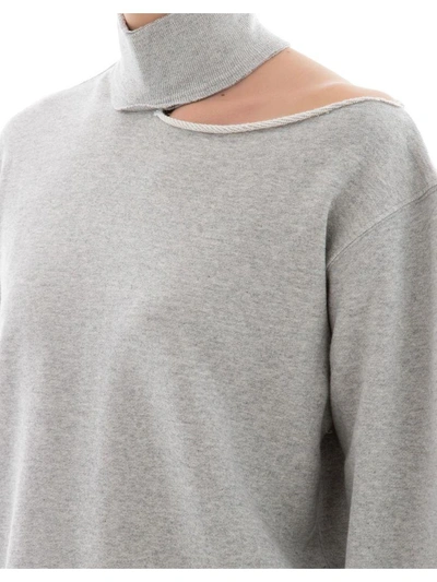 Shop Rta Grey Cotton Sweatshirt