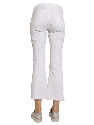 Shop Michael Michael Kors Flare Cropped Jeans In White