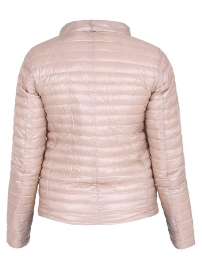 Shop Herno Nude Quilted Jacket In Multi