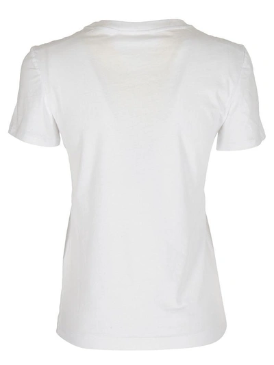 Shop Helmut Lang Cut Out T-shirt In Bianco