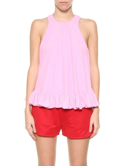 Shop Msgm Sleeveless Top In Rosa