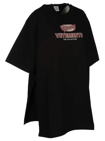 Shop Vetements Open Side Tshirt In Black