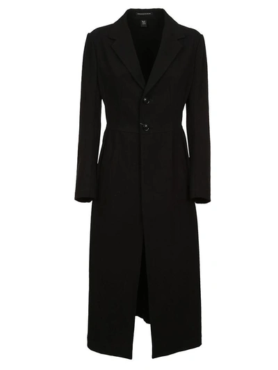 Shop Y's Single Breasted Coat In Black