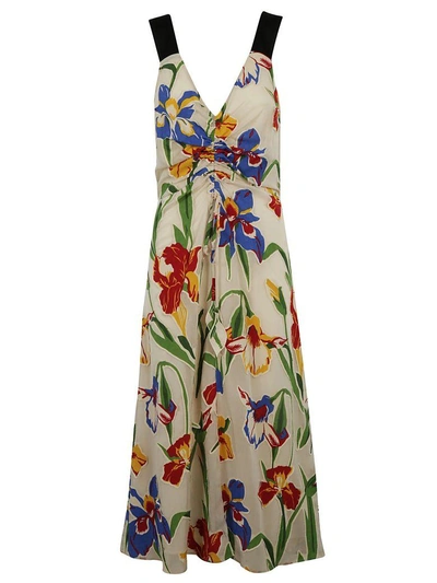 Tory Burch Clarissa Floral Dress In Multi | ModeSens