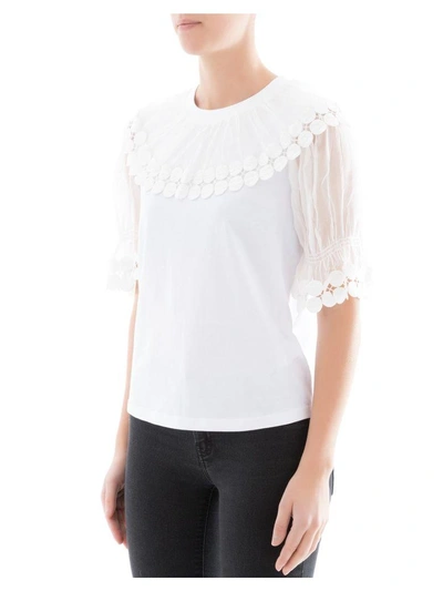 Shop Chloé White Cotton T-shirt
