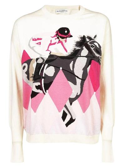 Shop Ballantyne Printed Sweater In Multicolor