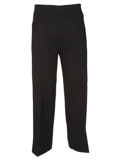 Shop Ql2 Cropped Trousers In Black