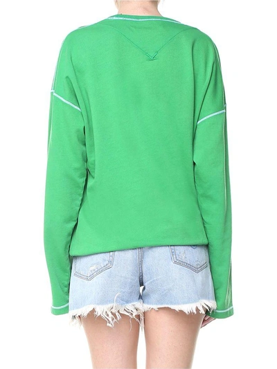 Shop Kenzo Bamboo Tiger Cotton-jersey Sweatshirt In Verde