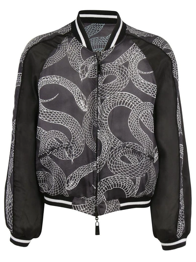 Shop Marcelo Burlon County Of Milan Snakes Bomber