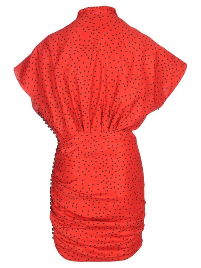 Shop Magda Butrym Renored Pois Dress In Red