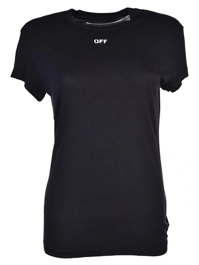 Shop Off-white Fitted T-shirt In Black