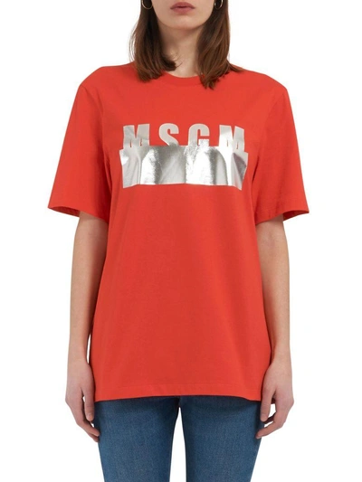 Shop Msgm T-shirt In Red