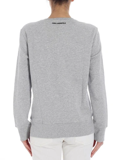 Shop Karl Lagerfeld Sweatshirt In Grey