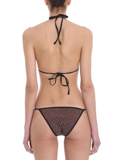 Shop Diane Von Furstenberg String Bikini Bottom In Animalier