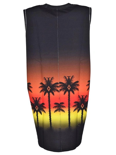 Shop Marcelo Burlon County Of Milan Palms Tank Dress In Multicolor