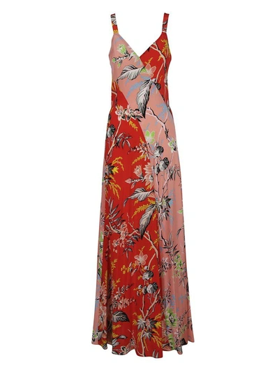 Shop Diane Von Furstenberg Printed Maxi Dress In Pink