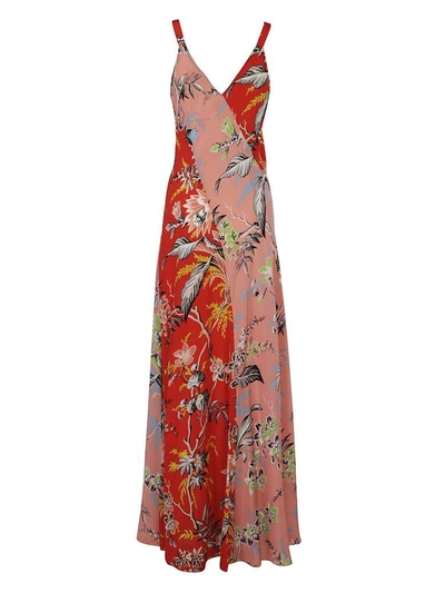 Shop Diane Von Furstenberg Printed Maxi Dress In Pink
