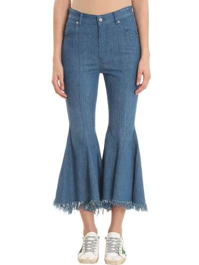 Shop Golden Goose Lycia Blue Cotton Jeans