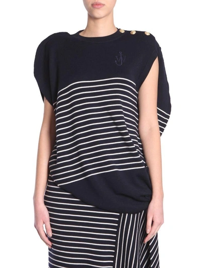 Shop Jw Anderson Circular Top In Blue