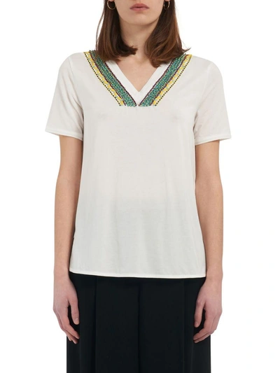 Shop Max Mara Maxmara Weekend T-shirt In White