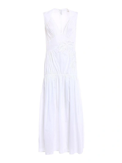 Shop Ermanno Scervino Long Dress In White