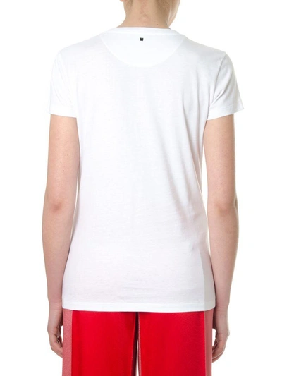 Shop Valentino Wawesolver Sequined White Cotton T-shirt