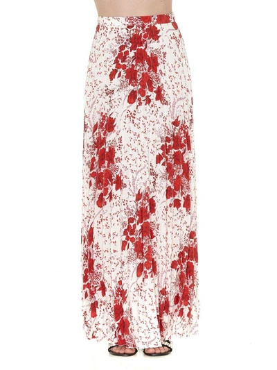 Shop Ermanno Scervino Long Skirt In Red White