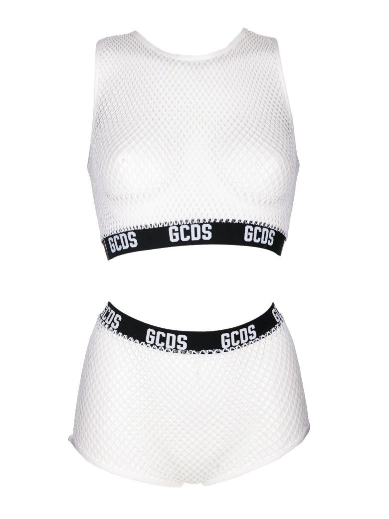 gcds fishnet crop top