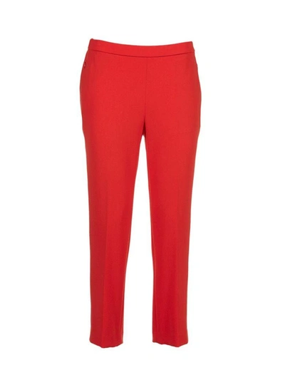 Shop Theory Trousers In Rosso