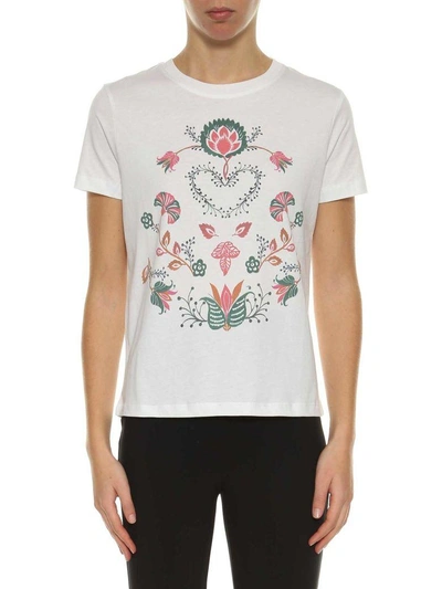 Shop Red Valentino Printed T-shirt In Bianco