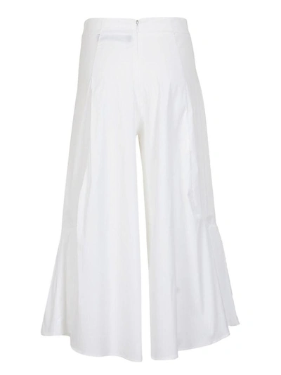 Shop Federica Tosi Flared Trousers In White