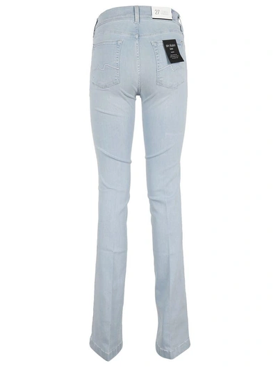Shop 7 For All Mankind Slim Fit Jeans In Azzurro