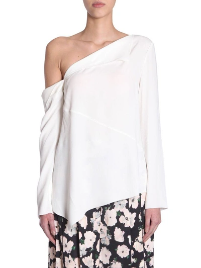 Shop Proenza Schouler Crêpe Blouse In Bianco