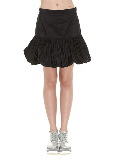 Shop Stella Mccartney Taffeta Skirt In Black