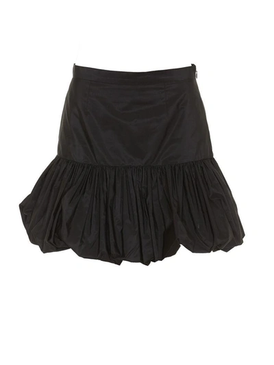 Shop Stella Mccartney Taffeta Skirt In Black
