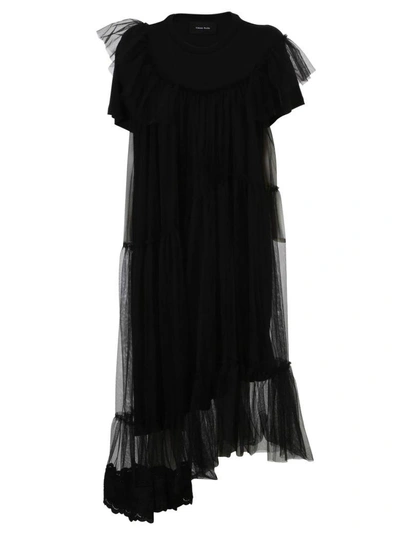 Shop Simone Rocha Tulle Dress In Black