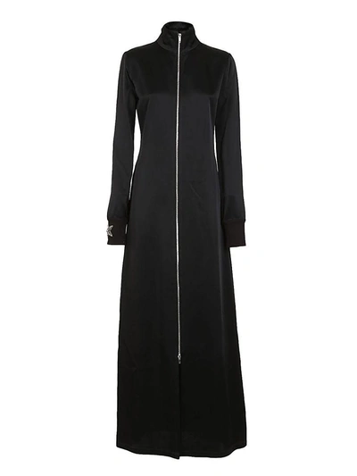 Shop Amen Zip-up Coat In Black