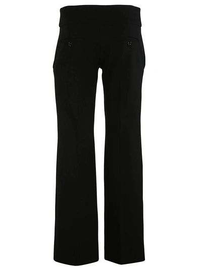 Shop Gucci Gg Flared Trousers In Black