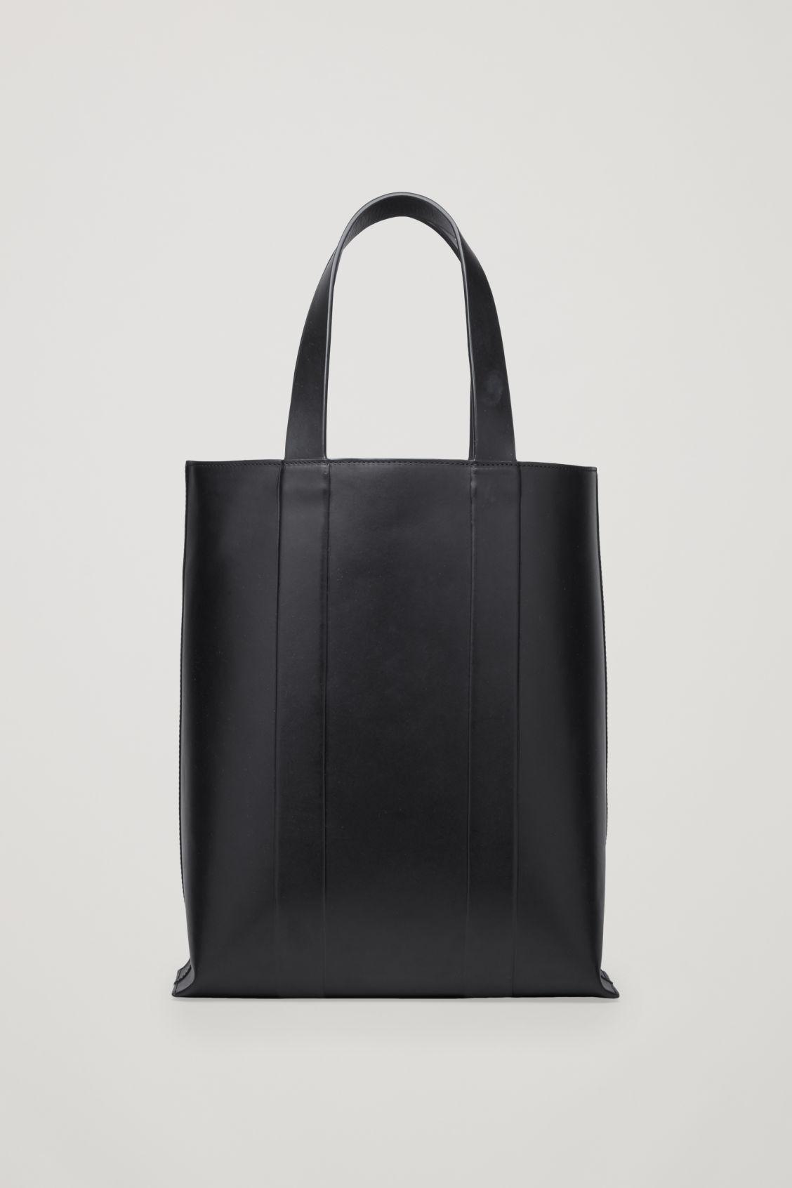 cos leather tote bag