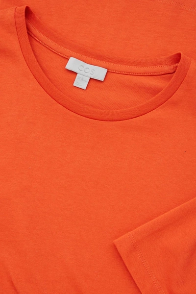Shop Cos Regular-fit T-shirt In Orange