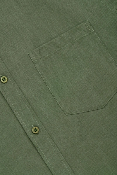 Shop Cos Cotton Button-down Shirt In Green